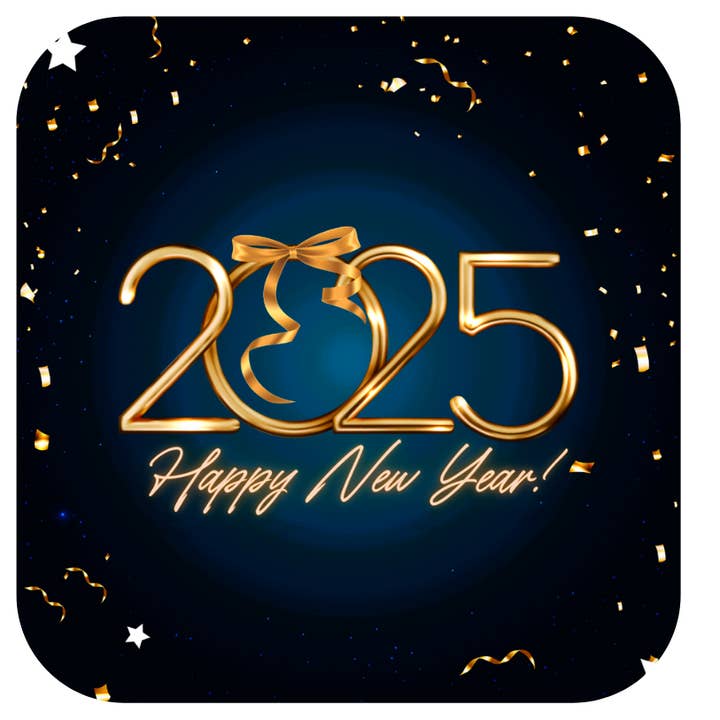 Coaster du Nouvel An : 2025 pour la vente par Ron Knight Entertainment, LLC