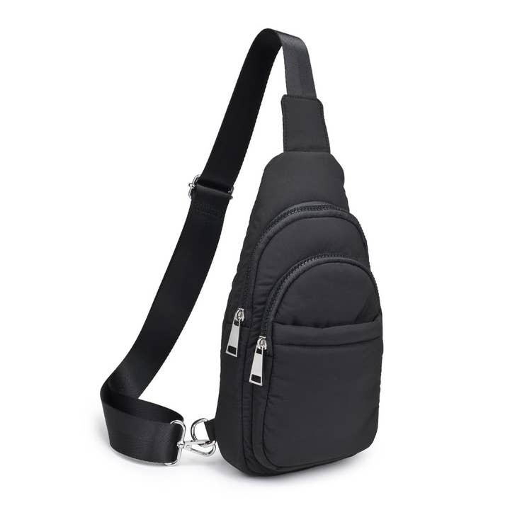 Urban Expressions - Wholesale Backpack - Women's - Kenny Nylon Multi-Compartment Sling Backpack Sling Backpack5