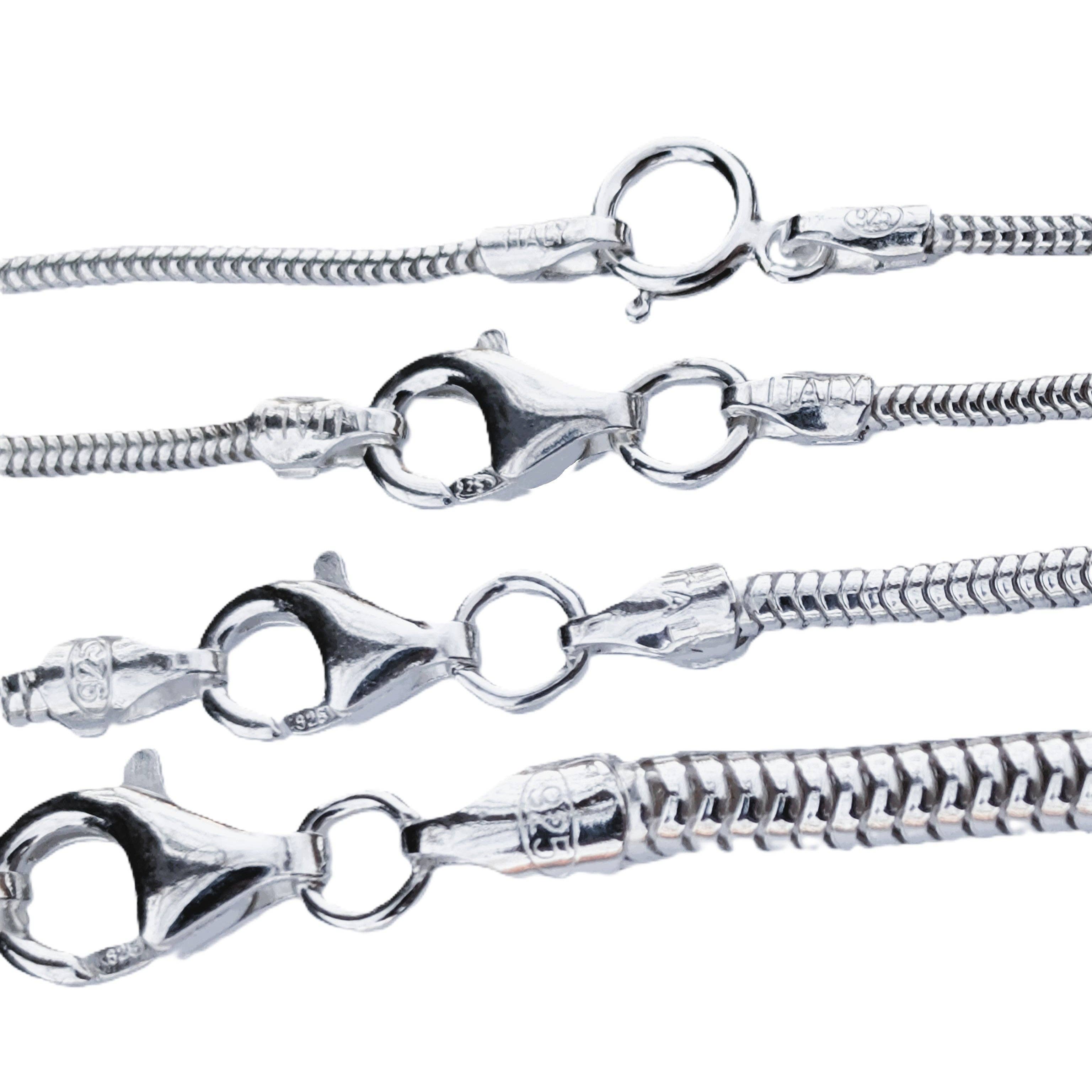 Silver Insanity - Wholesale Link & Chain Necklace - Flex Snake Chain, Anti-Tarnish Sterling Silver, Made in Italy5