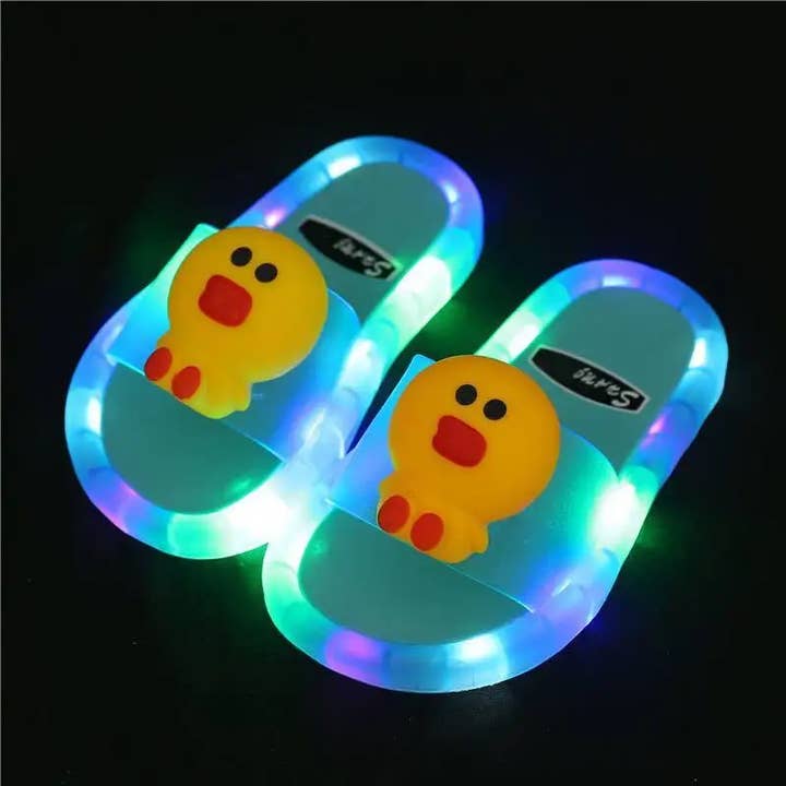 SugarQuoteMeNot LLC - Wholesale Slippers - Kids - Kids light up shower/beach slides