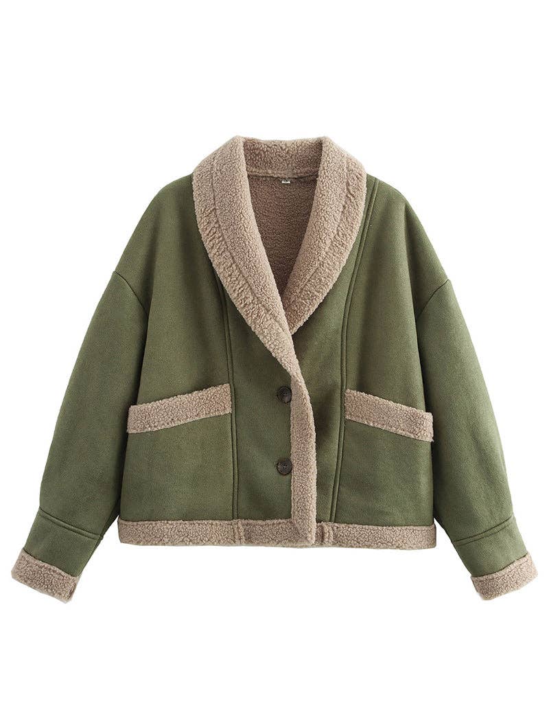 safistyle – wholesale Päls/fuskpäls - Dam – Överdimensionerad Faux Shearling fodrad kappa2