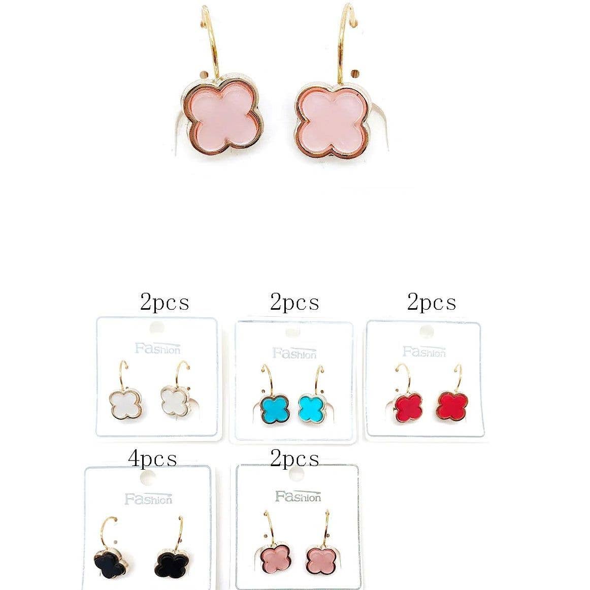 Diacly - Wholesale Hoop Earrings - Clover Mini Hoop Earrings1