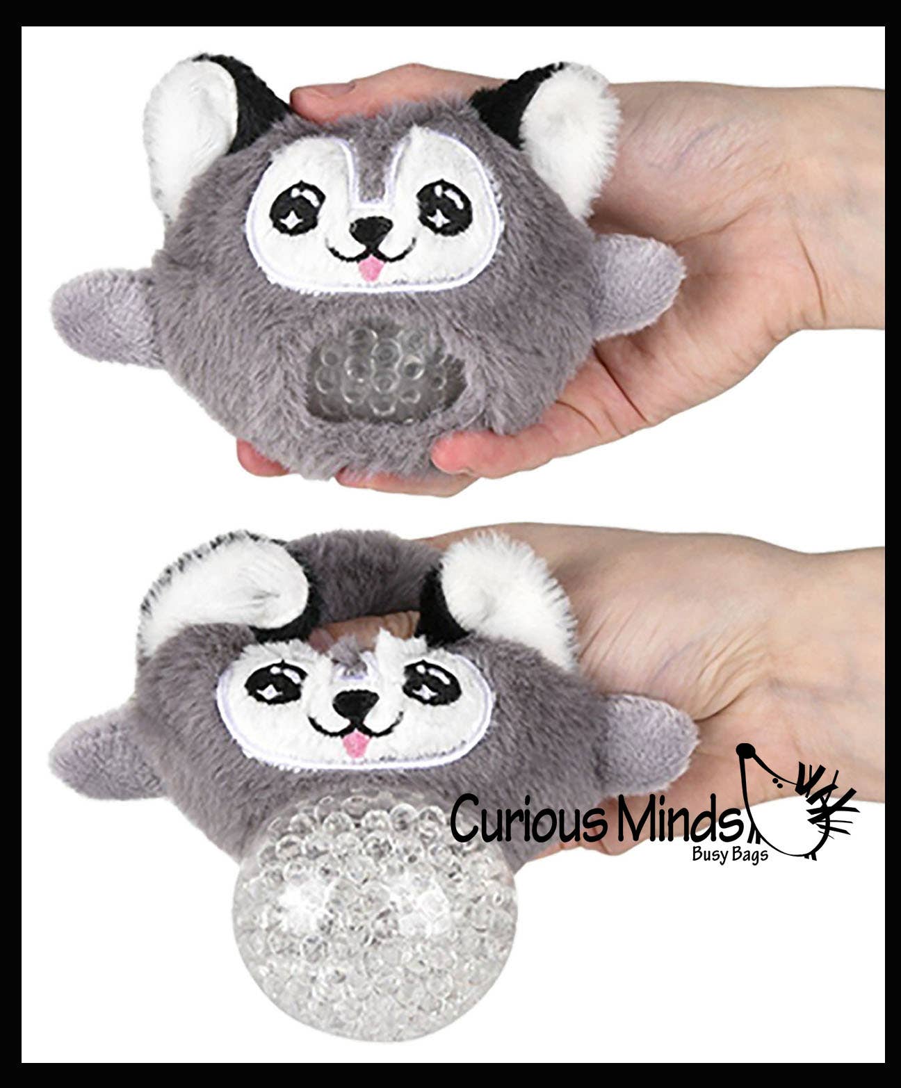Curious Minds Toys – wholesale Squishy toy – Kids & Baby – 1 Plush Dog Animal Water Bead Filled Squeeze Stress Balls -13