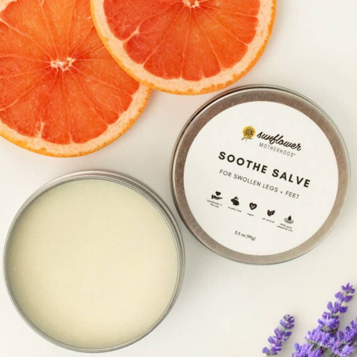 Sunflower Motherhood - Wholesale Healing Salve/Balm/Cream - Soothe Salve for Swollen Legs + Feet For Pregnant Moms0