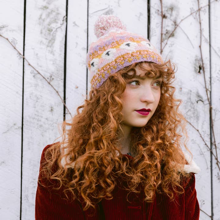 Mauve Suffolk Sheep Hat for wholesale on Faire1