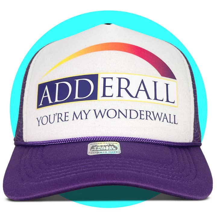 Trash Flowers Trucker Hats – Engroshandel Trucker hat - Unisex – Adderall Du er min Wonderwall Truckerhat0