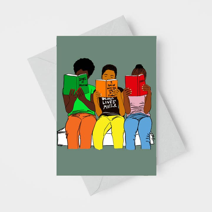 Carte de vœux anti-censure Banned Books 4,25 x 5,5 pouces pour la vente par Holland House Press