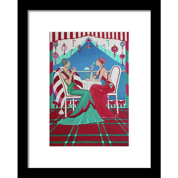 Christmas Cruisin - Framed Print for wholesale by Sharon Tatem Fashion LLC