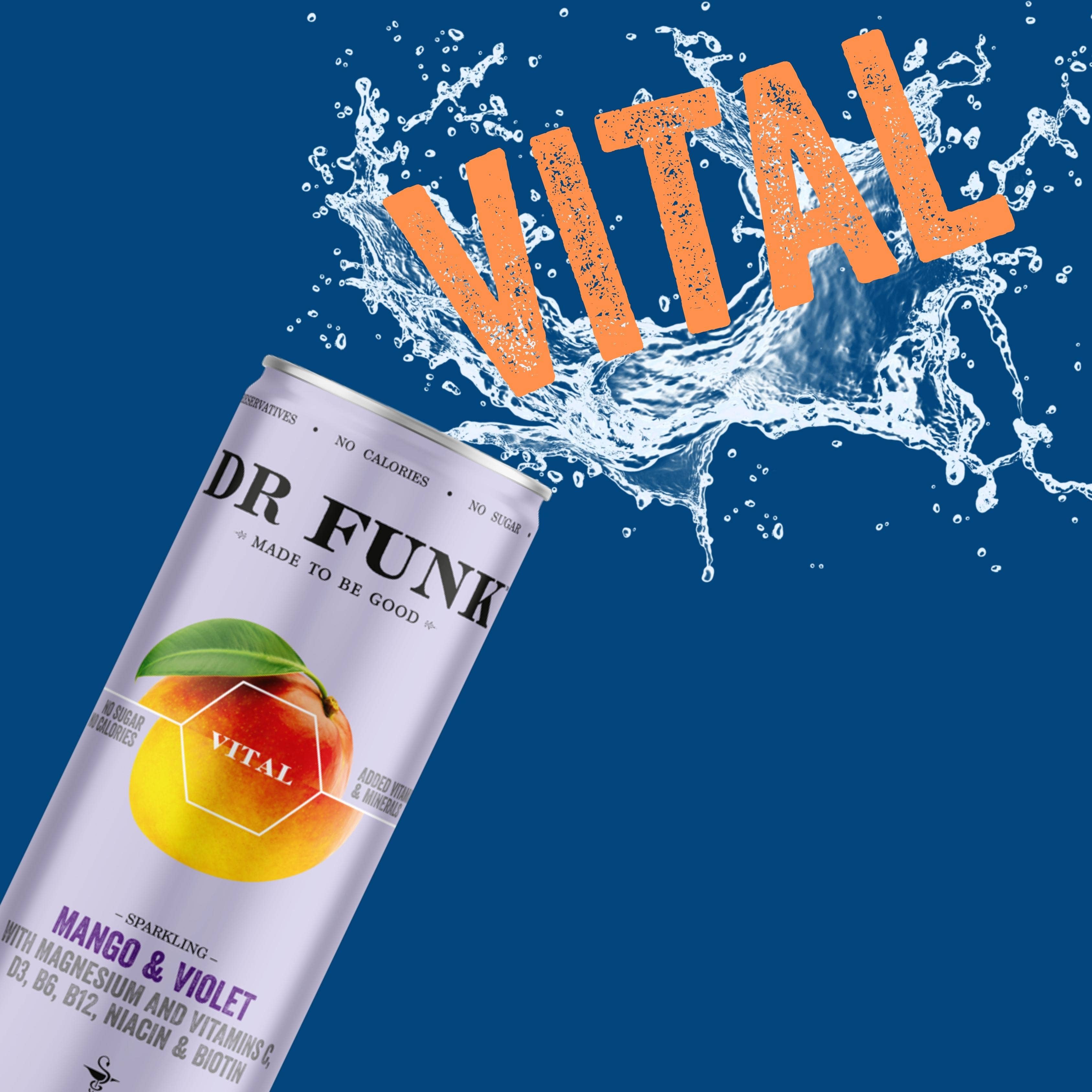 Dr Funk - Wholesale Sparkling Water - Mango with Magnesium and 6 essential nutrients3