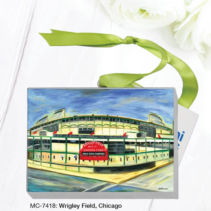 Printed Canvas - Wholesale Ornament - Wrigley Field, Chicago, Mini Canvas (MC-7418B)1