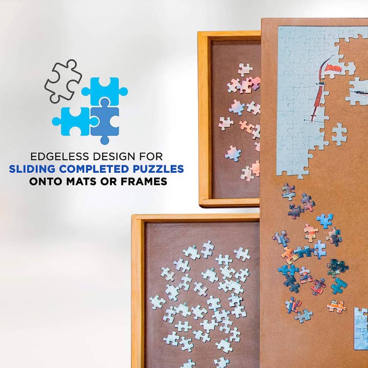 Jumbl - Wholesale Puzzle - Adult - 1500 Piece Puzzle Board, 27” x 35” Wooden Puzzle Table