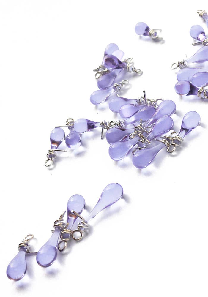 Sundrop Jewelry - Wholesale Pendant/Charm Necklace - Asymmetric Necklace with Loops of Silver Ribbon9