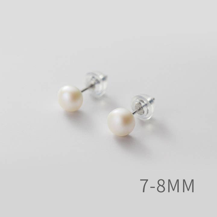 Perimade & Co. LLC - Wholesale Stud/Post Earrings - White Pink Purple Pearl Stud Earrings in 925 Sterling Silver32