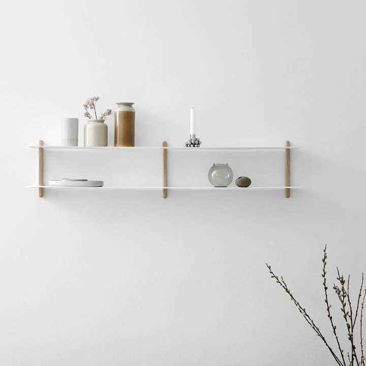 NIVO Shelf Small C - light oak/white for wholesale by Studio Nordhaven