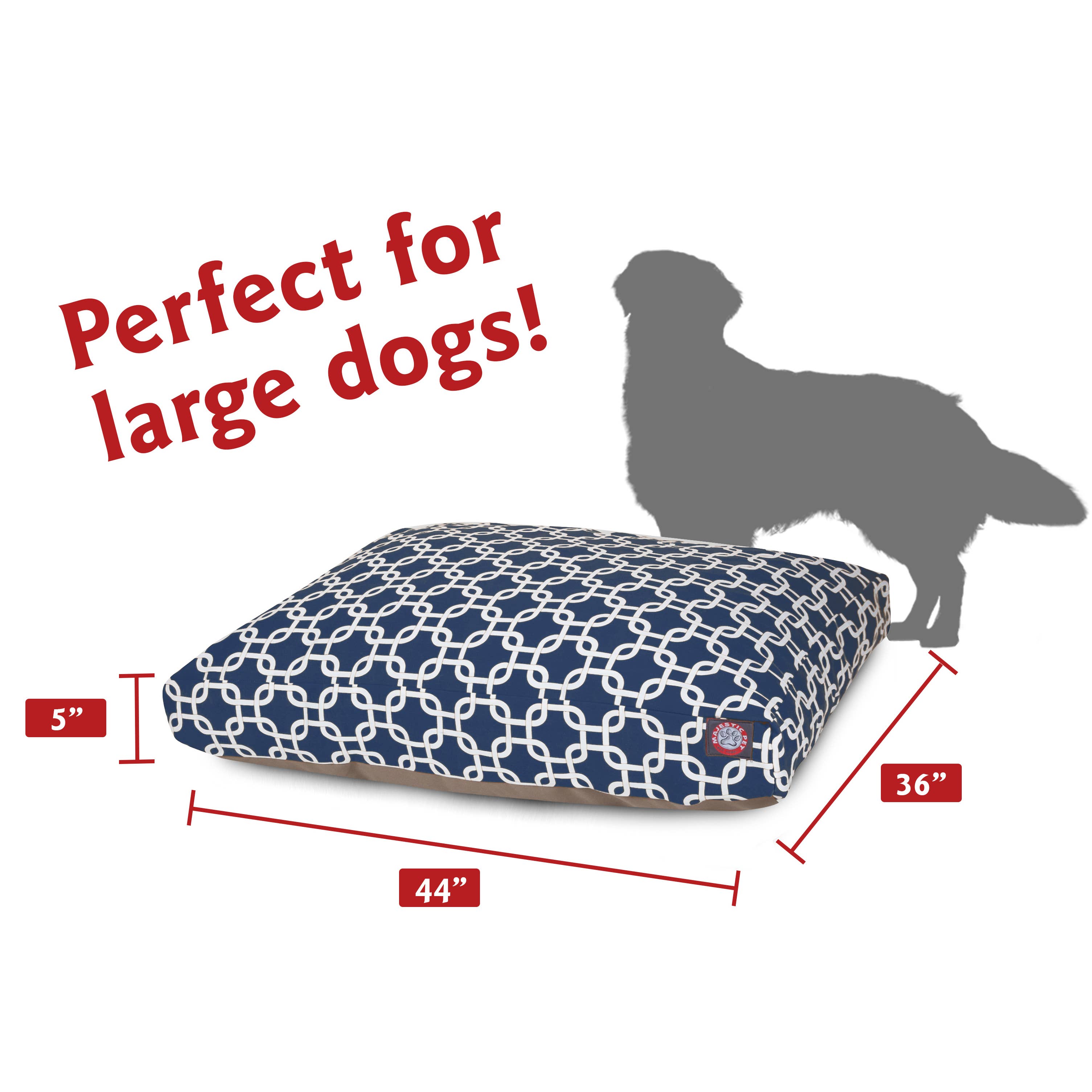 Majestic Pet Products - Vente Panier – chien - Lit pour chien Links Rectangle93