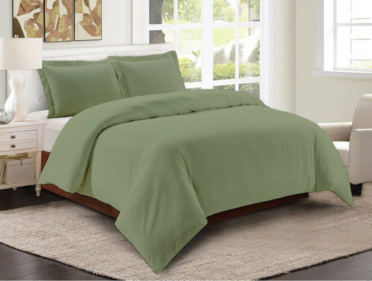 Cypress Linen / Bluff City Bedding - Wholesale Beddengoedset - Donsdekenhoes Set Superzacht Egyptisch Comfort 1800 Draads 3-delig voor Dekbed3