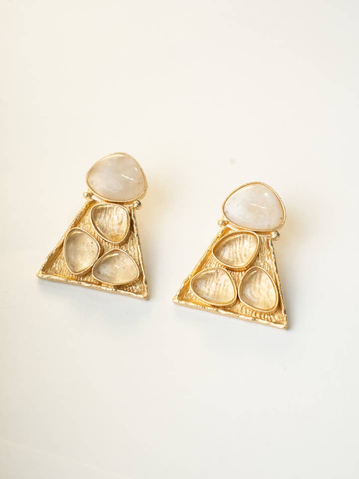 Raya Gemstone Earring for wholesale by Boho Gal Jewelry