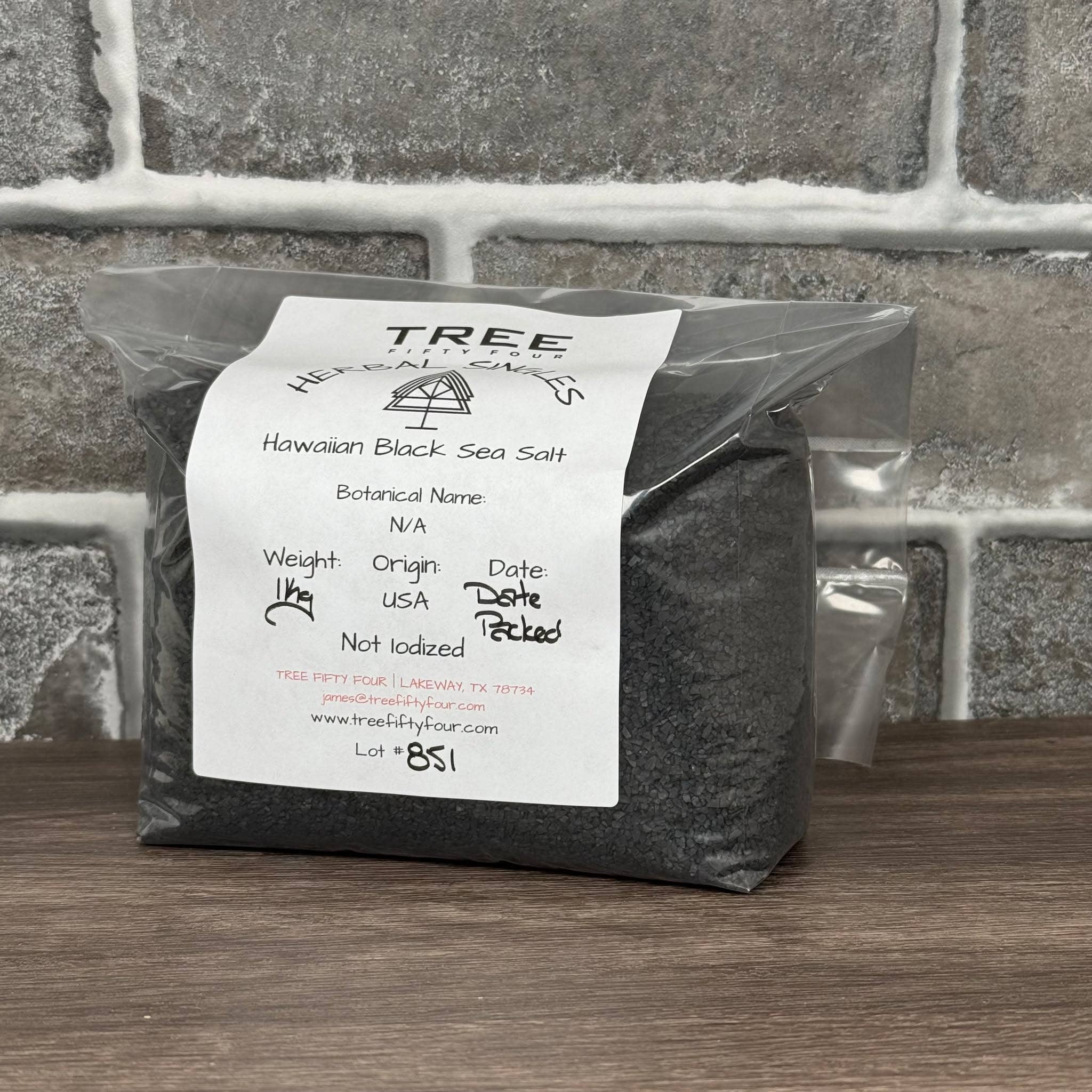 Tree Fifty Four – wholesale Salt – Svart havssalt från Hawaii | 2 oz (57 g) - 1 kg | Kryddor i storpack3