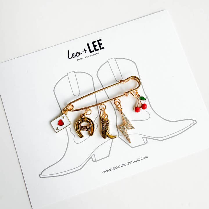 Golden Boot to Birks Charm Pins – Multi-Use Shoe Accessory for wholesale by Leo & Lee Studio