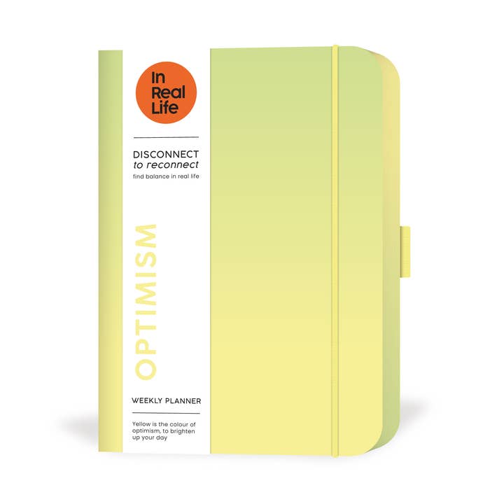 Agenda hebdomadaire non daté A6 de colourologie - Optimisme pour la vente par In Real Life