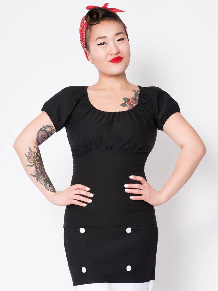 Chandail Trixie - noir pour la vente par Putré-Fashion