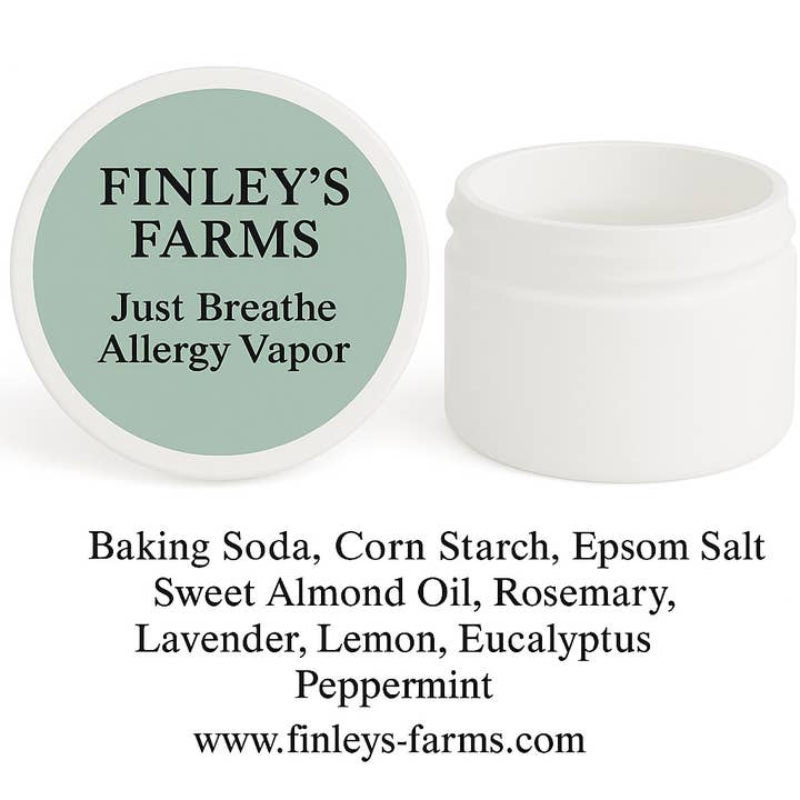 Finleys Farms - Wholesale Shower Steamer/Bomb - Finley’s Farms “Just Breathe” Allergy Vapor Powder7