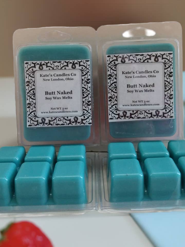 Butt Naked Sojawachs schmilzt für den Großhandel von Kate's Candles co