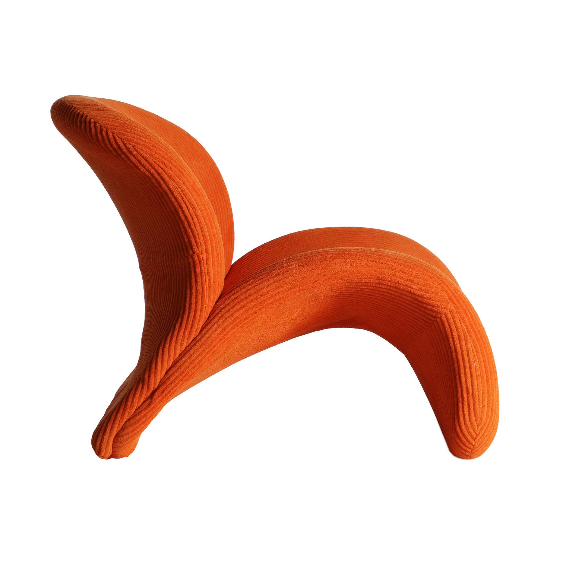 Kodu - Wholesale Chair - Polyester armchair in orange color, 76x85x70cm2