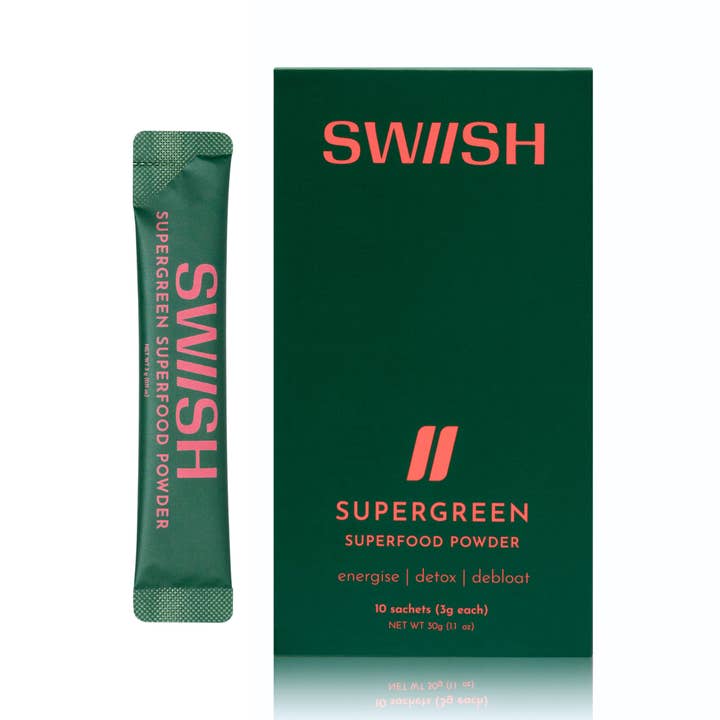 SWIISH - Wholesale Powdered health drink - SUPERGREENS Sachets0