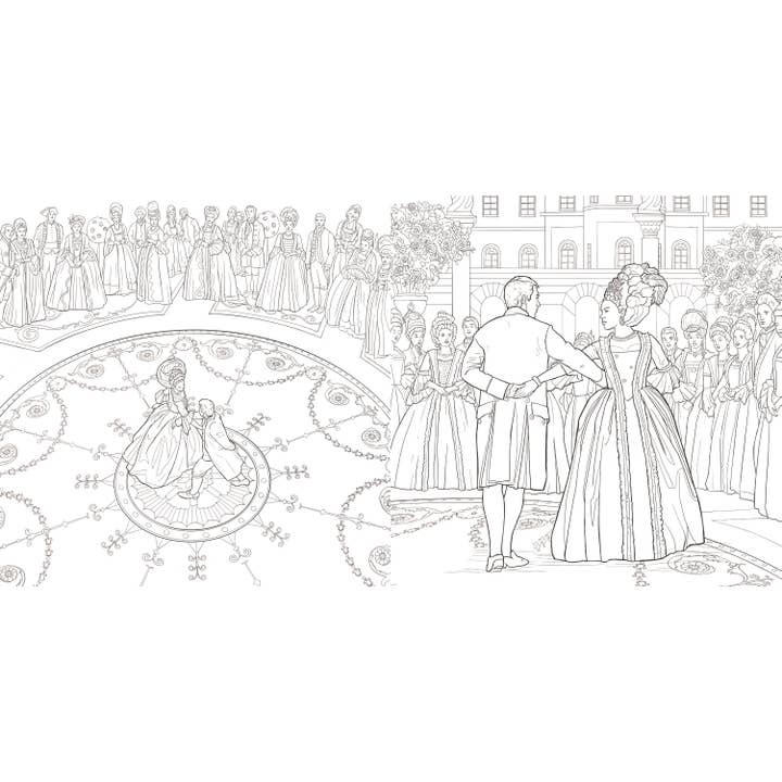 Penguin Random House LLC - Wholesale Coloring Book - Adult - Queen Charlotte, A Bridgerton Story: The Coloring Book