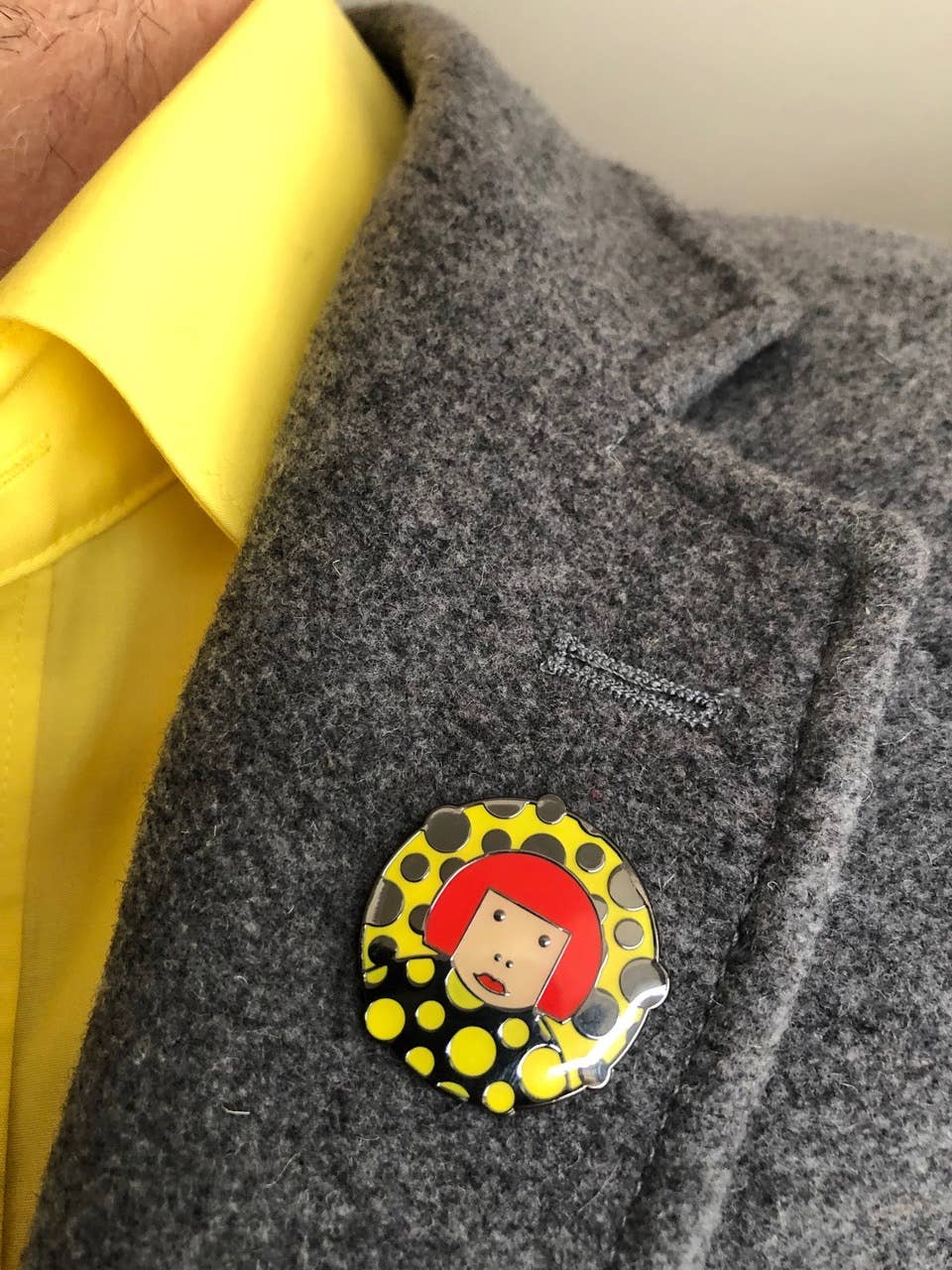 Great Modern Artists - Wholesale Lapel Pin/Button - Kusama Lapel Pin1