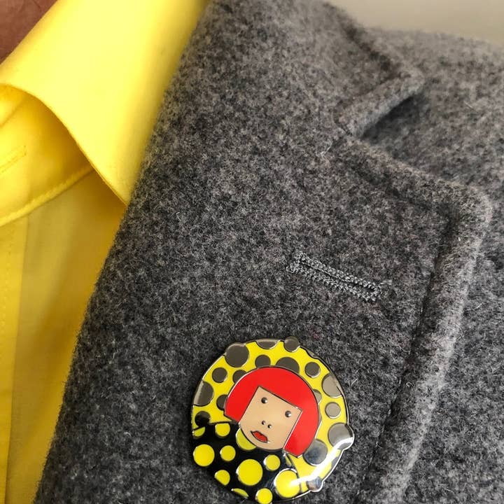 Great Modern Artists - Wholesale Lapel Pin/Button - Kusama Lapel Pin1