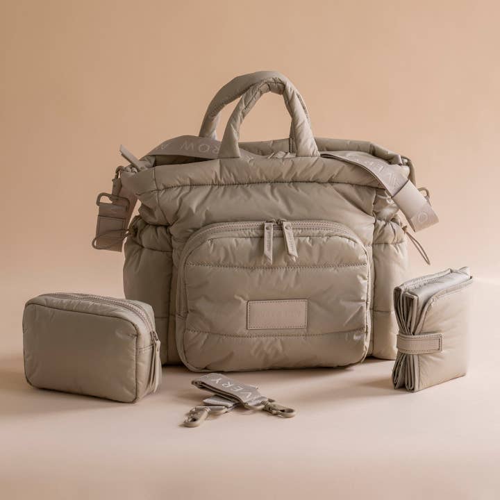 Changing Tote Bag - Oyster for wholesale by Avery Row