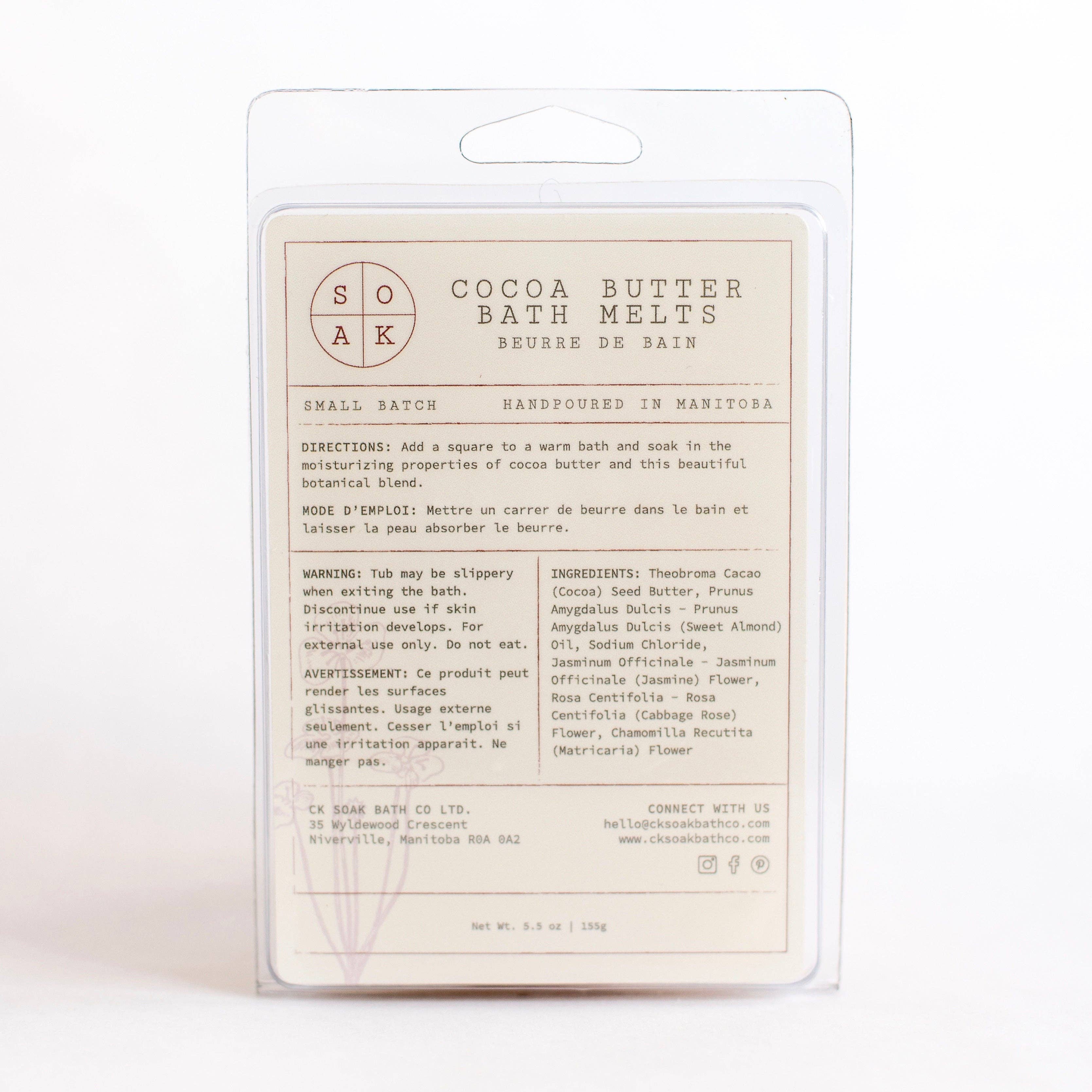 SOAK Bath Co - Wholesale Bath Bomb/Fizz - Cocoa Butter Bath Melts - Made in Canada2