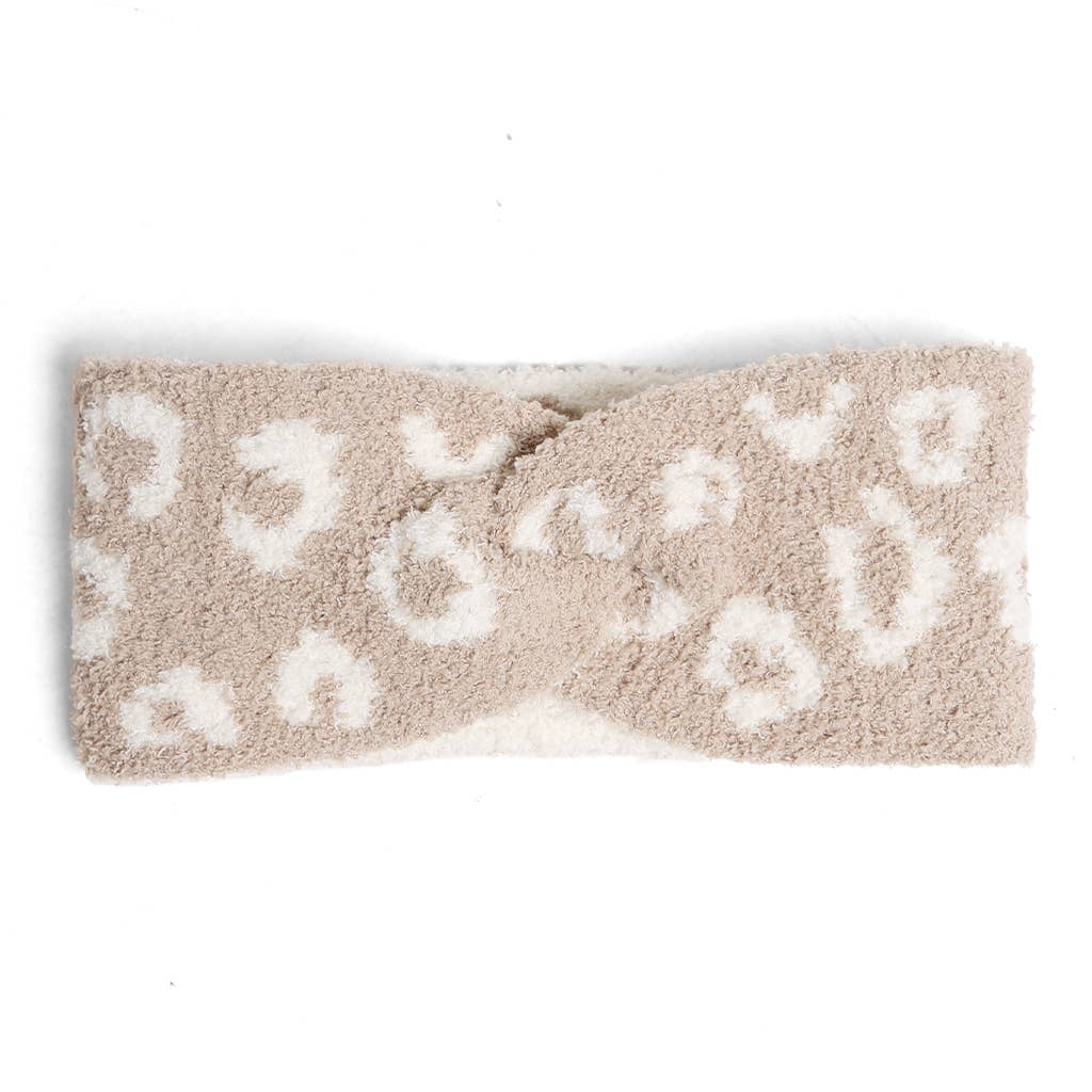 Leopard Pattern Twist Knot Headband  for wholesale on Faire5