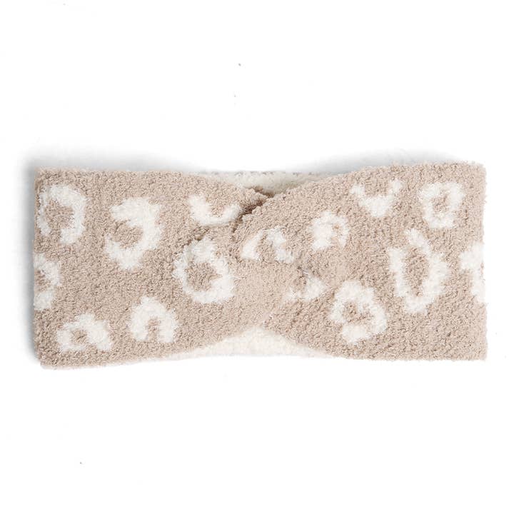 Leopard Pattern Twist Knot Headband for wholesale on Faire5