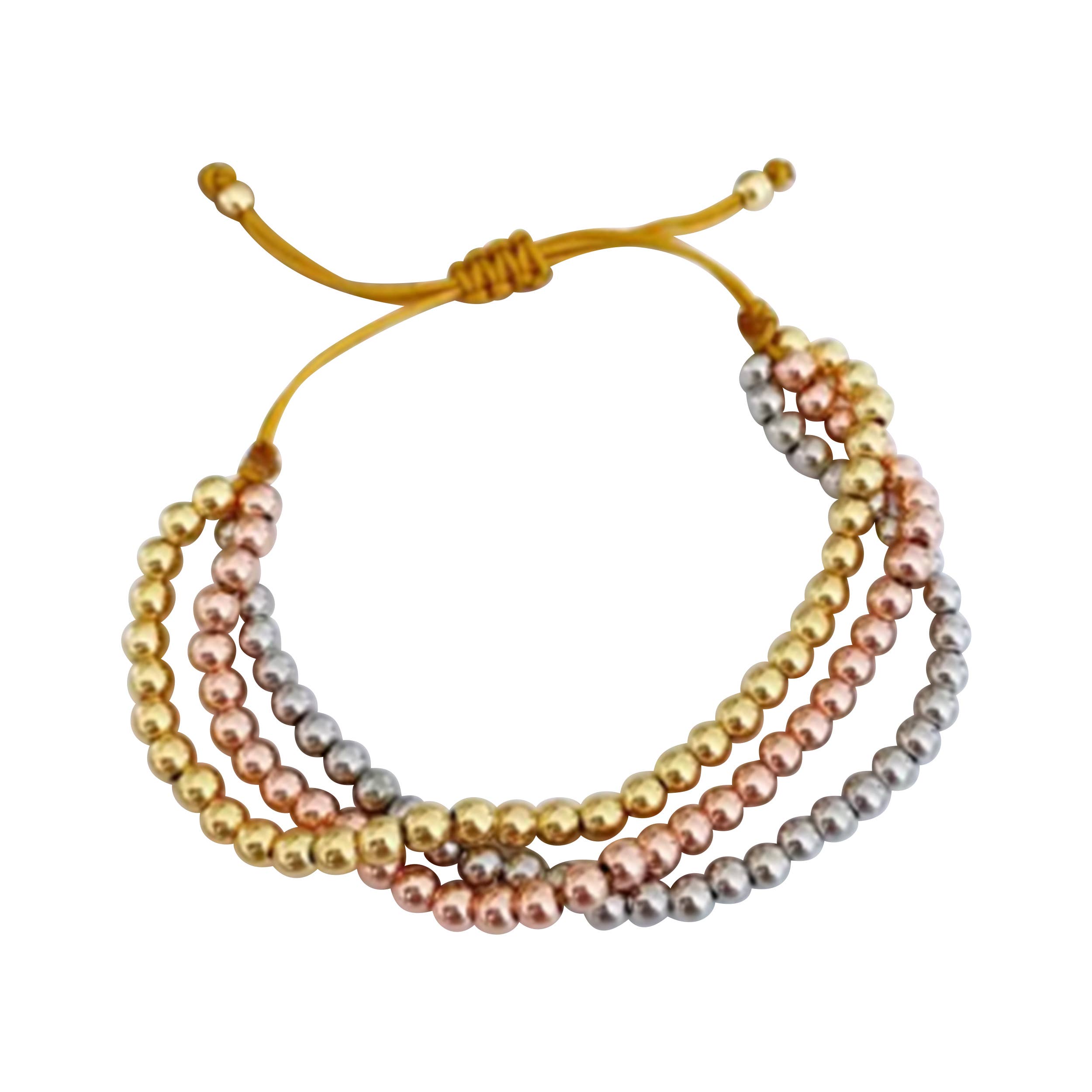 Malibu Sugar - Venta al por mayor Pulsera de cuentas - Juego de Pulseras de Cuentas en Oro Tricolor1