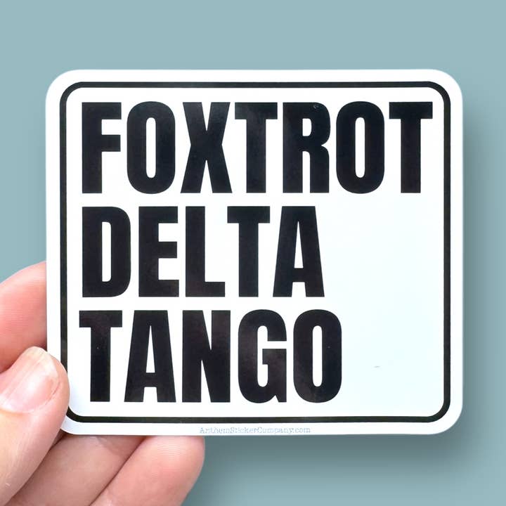 Anthem Sticker Company - Wholesale Sticker - foxtrot delta tango FDT resist, resistance vinyl sticker 0