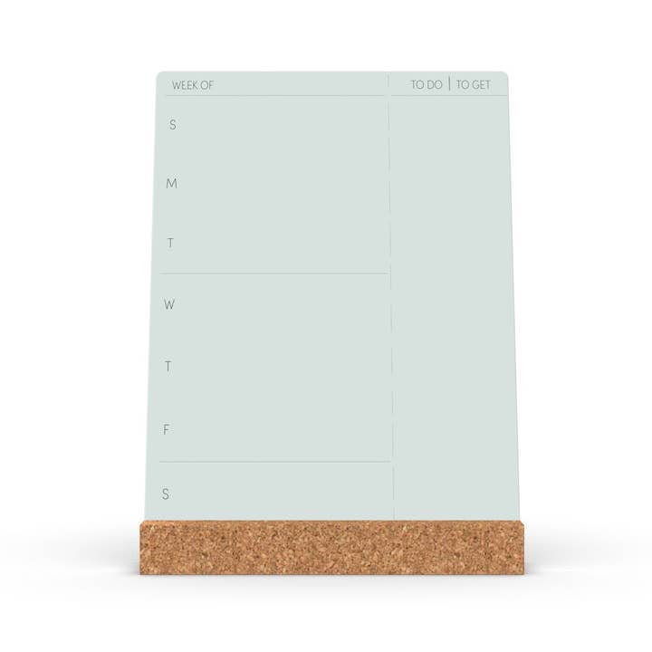 glassencorque large weekly/to-do/to-get desktop dry-erase board for wholesale by Three by Three Seattle