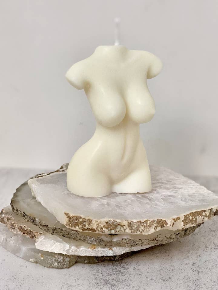 Candles Lab - Handmade 100% soy wax body shape vegan candle for wholesale by Candles Lab