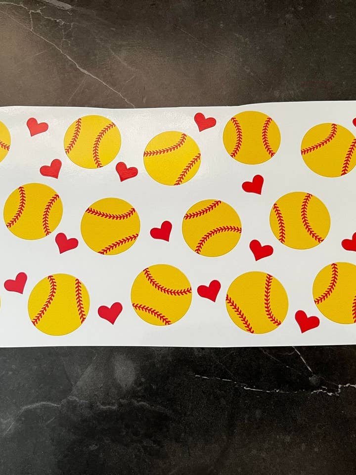 Libbey Wrap Tema de Softbol para venta al por mayor de The Crazy Craft Girl LLC