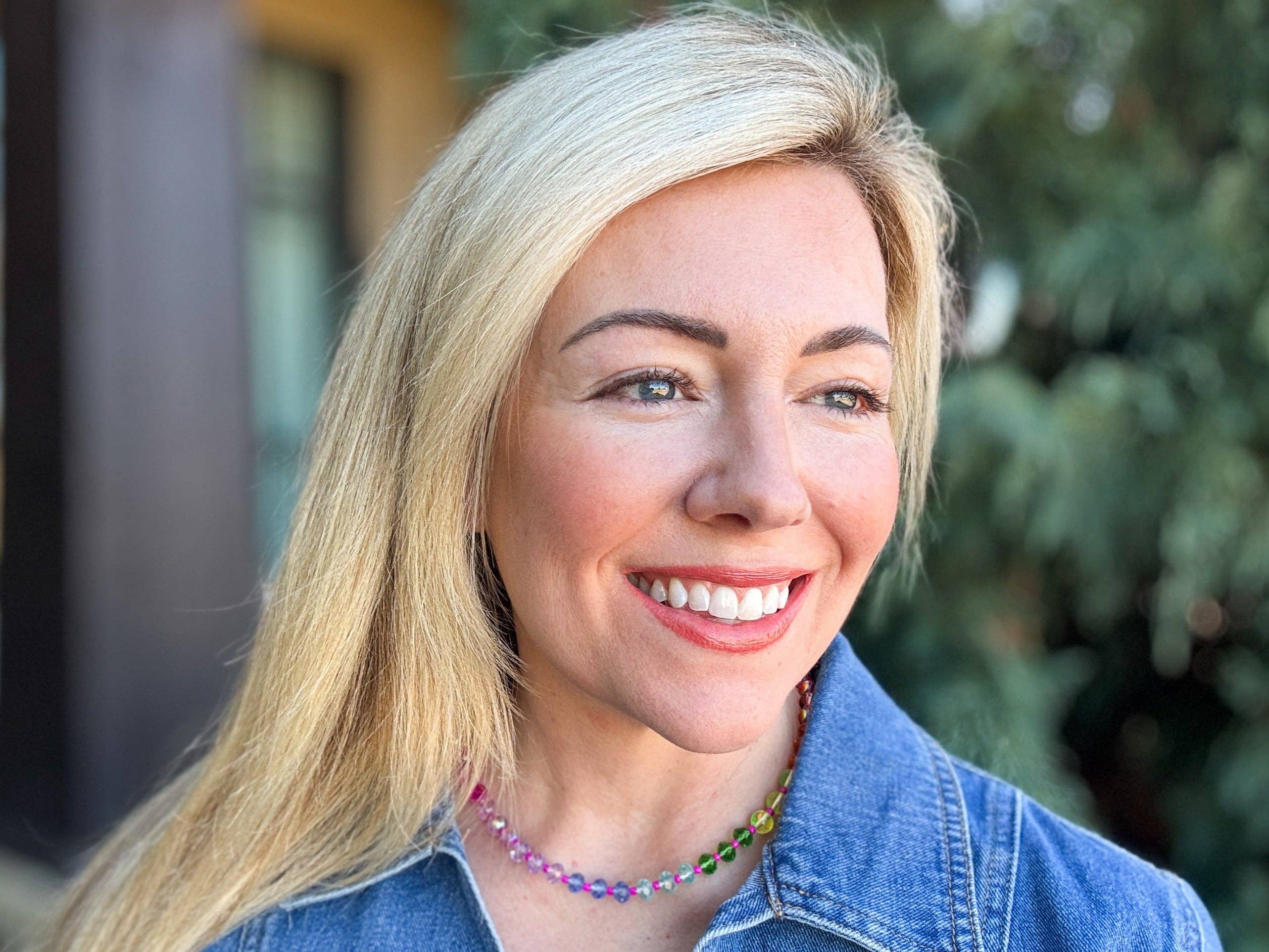 Taylor Elliott Designs - Wholesale Beaded/Pearl Necklace - Beaded Necklace - Multi-Colored + Pink - Natalie5