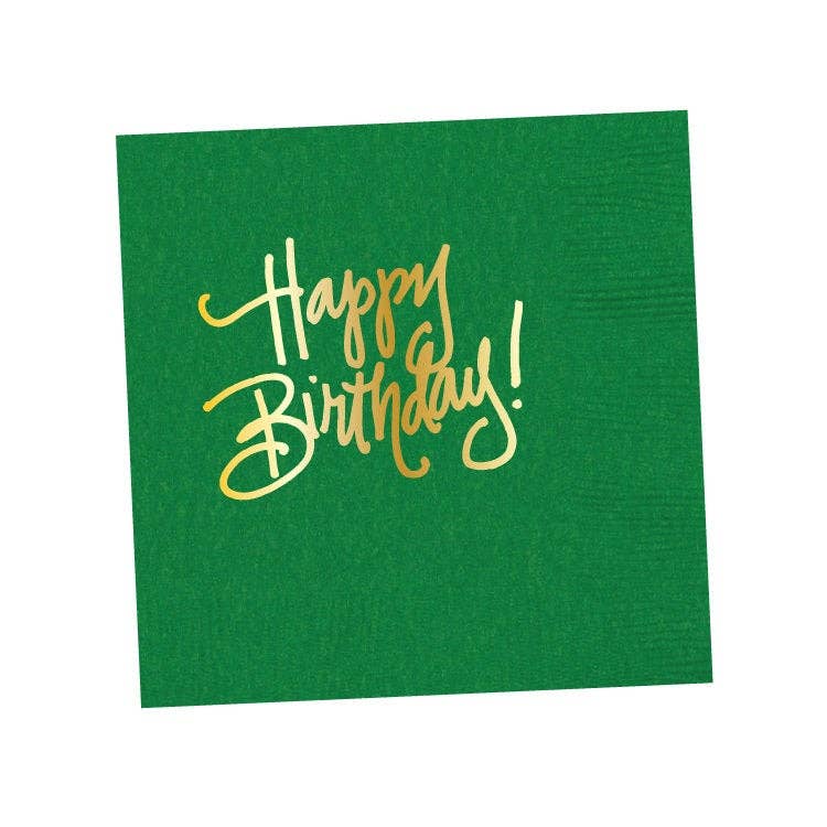 Natalie Chang - Wholesale Disposable Napkin - Happy Birthday! (16 colors) | Napkins4