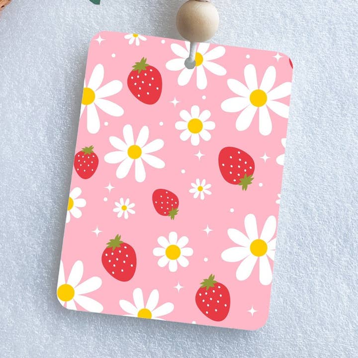 Strawberry Daisies Air Freshener for wholesale by Cavella Co.