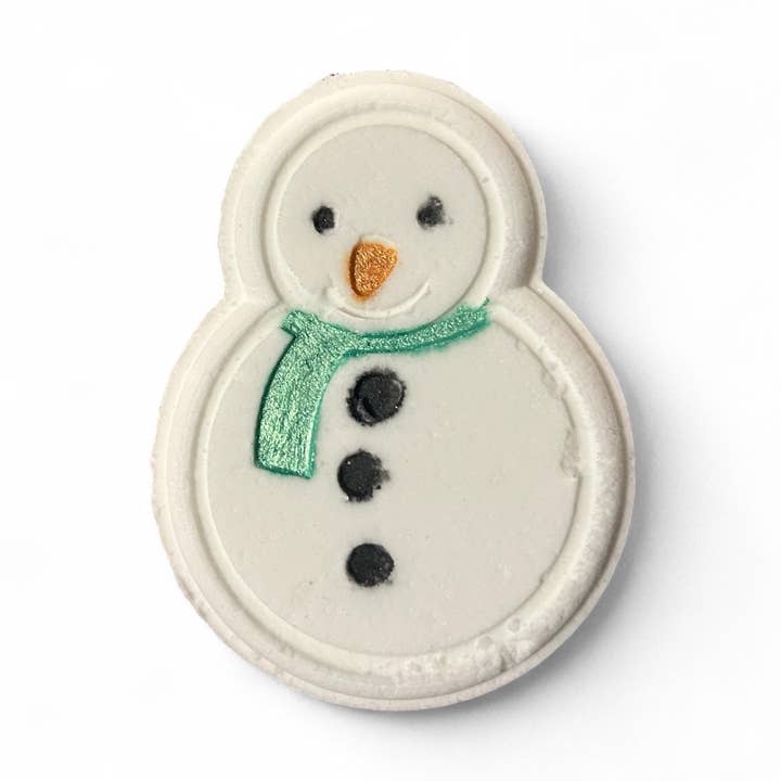 Snowman Bath Bomb with Coin Surprise Inside for wholesale by Nature's Love Product
