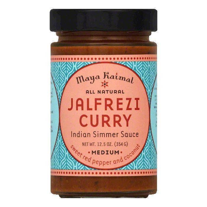 KeHE Distributors, LLC - Wholesale Dried Spice Mix - Maya Kaimal Medium Jalfrezi Curry Indian Simmer Sauce, 12.5 Oz (Pack of 6)