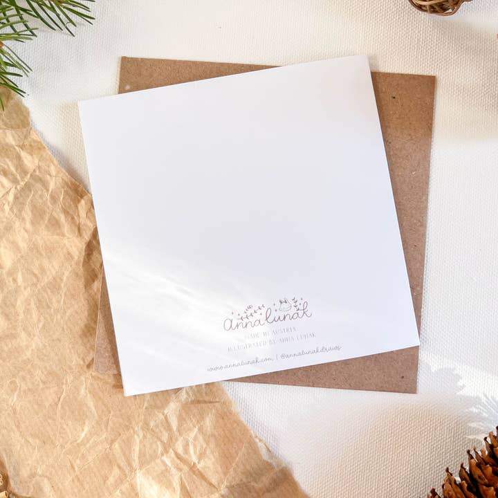 annalunakdraws - Wholesale Christmas Card - Grußkarte - Hasenweihnachten2