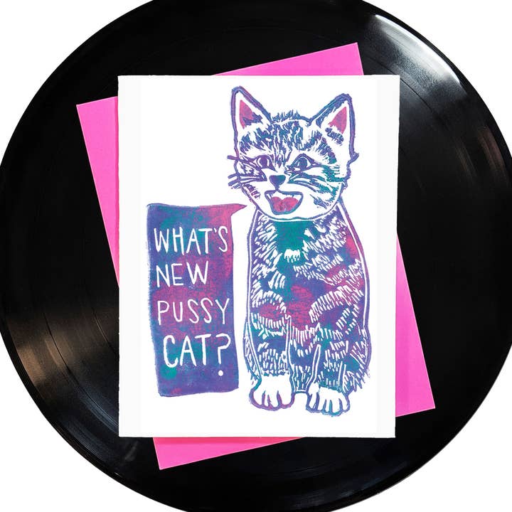 Hvad er New Pussycat? Lykønskningskort for engroshandel hos Foreignspell