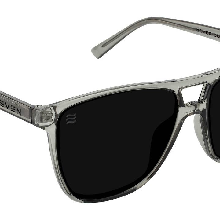 Rip Tide Gray Polarized Unisex Sunglasses for wholesale on Faire