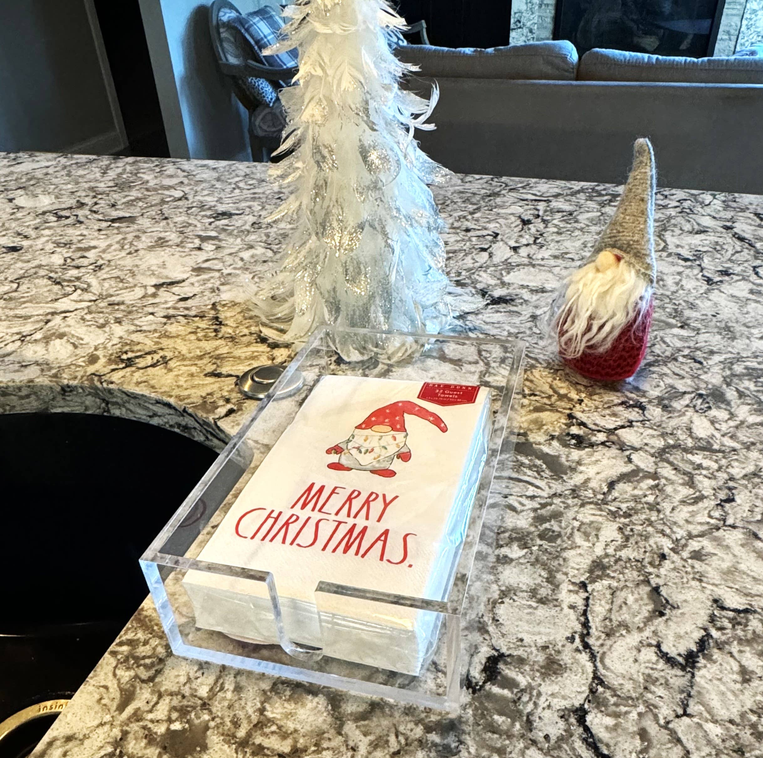 CJ Gift Goddess - Vente Porte-serviette - Porte-serviettes invité en acrylique transparent5